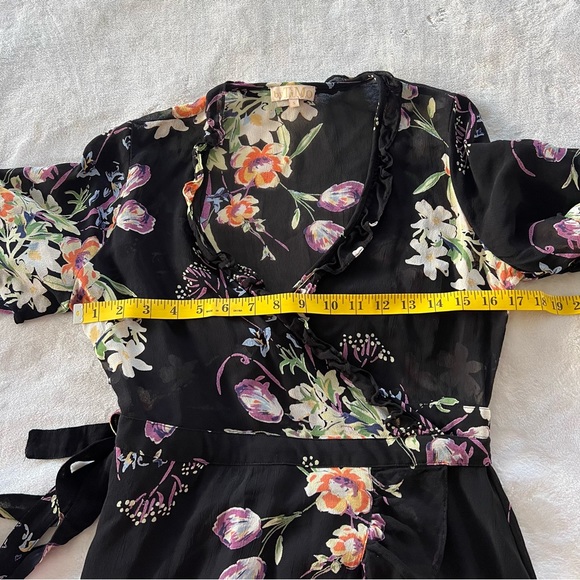 ByTiMo Floral Wrap Ruffle Mini Dress - Picture 7 of 8
